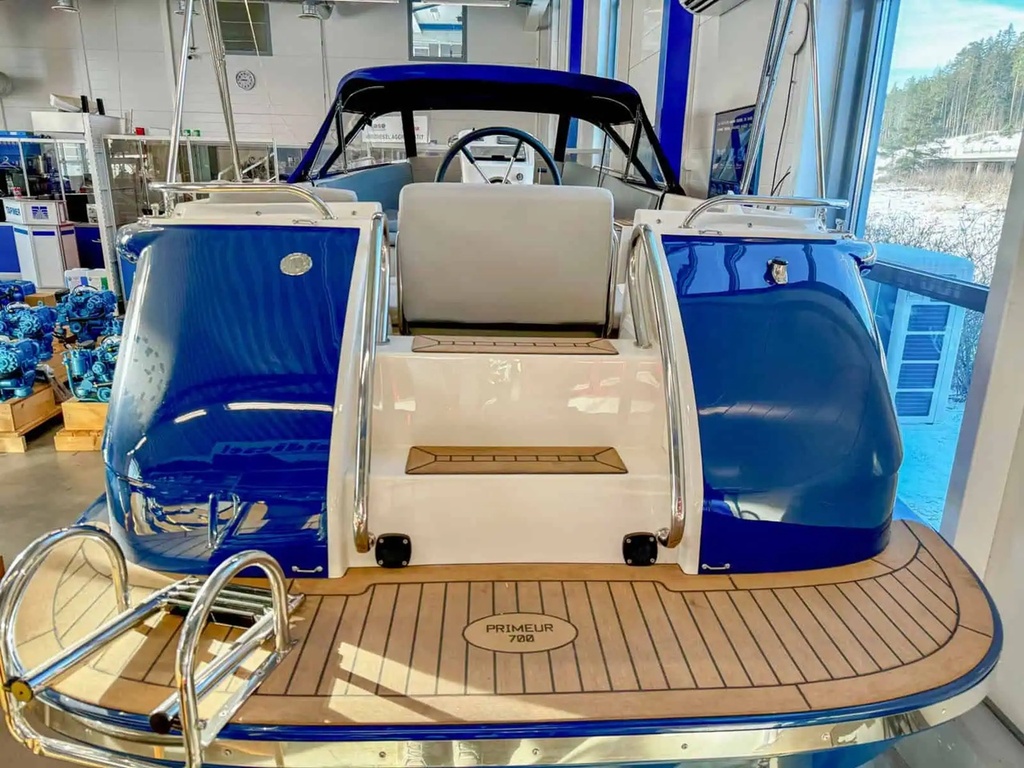 Myyntitilillä: Primeur 700 Tender sähkövene -21 Suomi