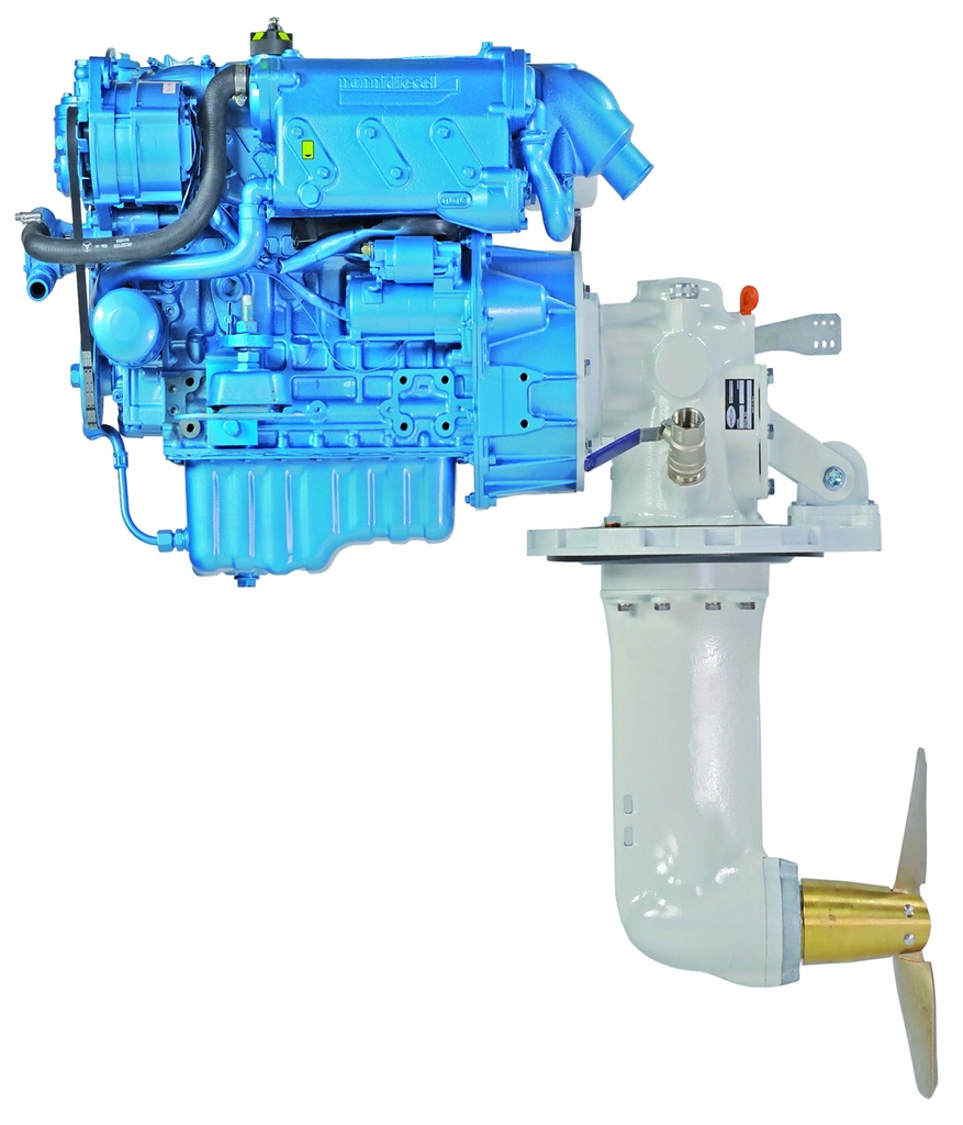 Kubota Nanni N4.38 (38 hp) meridieselmoottori purjevenevetolaitteella