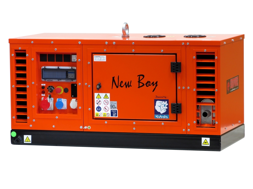 Kubota E-power EPS113TDE dieselaggregaatti äänieristyskotelossa
